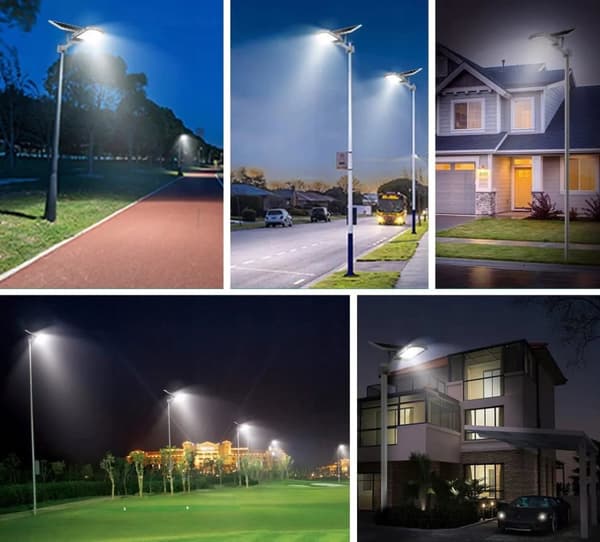 TRÄDGÅRDSLIKTA SOLARLAMPA FÖR POSTKRAFTIG 1000W STREET PANEL 234 LED