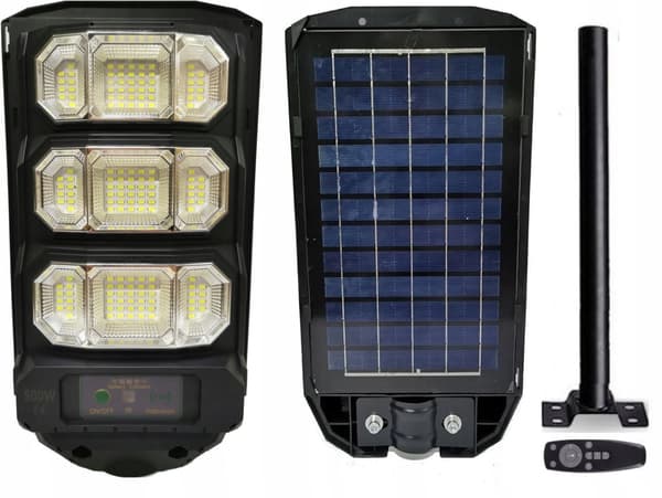 LED SOLAR GADLAMPE UDENDØRS KRAFTIG 500W HAVELANTERNE ELEVATION