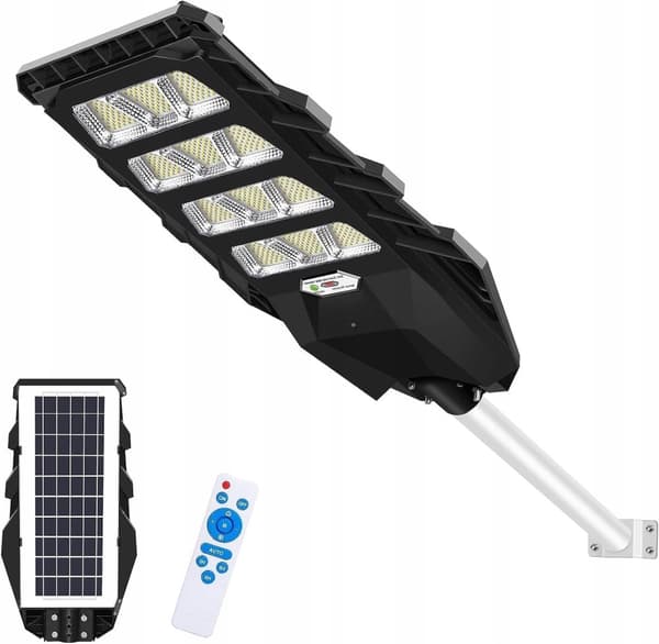 LED AURINKOKATUVALAISIN TEHOKAS 1000W PUUTARHAVALAISIN pylväässä