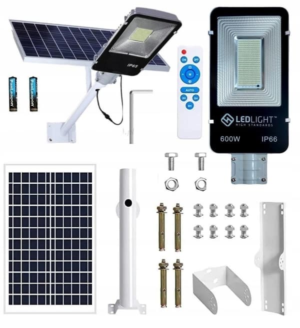SUURI LED AURINKOKATUVALAISIN ULKOKONEEN TEHOKAS 600W LYHTYTUNNUS