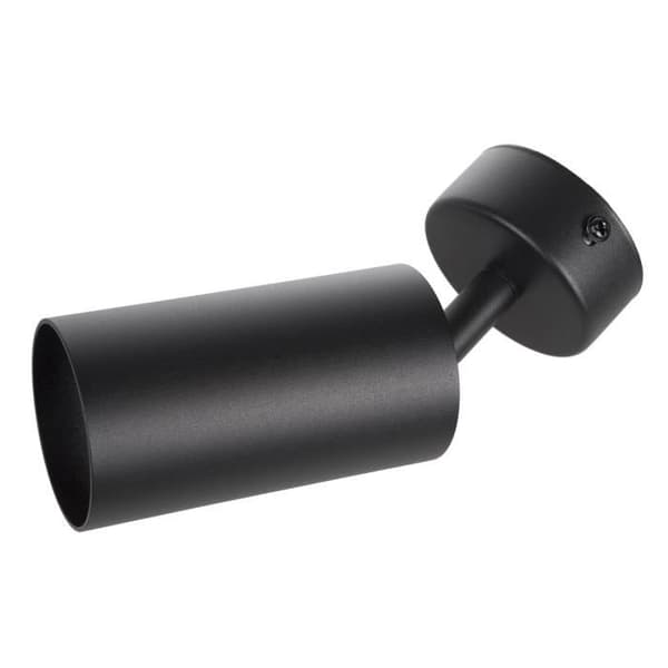 Maclean MCE451 B spot tak/vägglampa, mobil, aluminium, 1xGU10, 55x100mm, matt svart