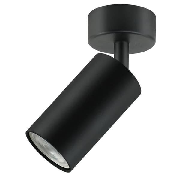 Maclean MCE451 B spot tak/vägglampa, mobil, aluminium, 1xGU10, 55x100mm, matt svart