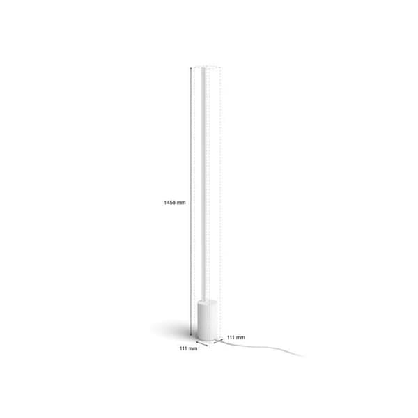 Golvlampa - Philips - Hue White and Color Amb - Vit - Inomhus - Integrerad LED
