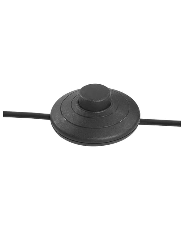 Golvlampa Svart Ljus Ek 142 cm Rund Stativ Modern Lampskärm