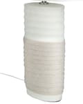 Miniatyrbild 7 av 10: Bordslampa Beige Keramik Linne Trumskärm Sänglampa Nattlampa