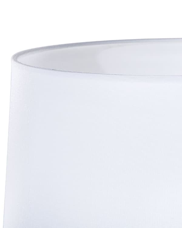 Golvlampa Stående Vit Polykott Metallben 149 cm Klassisk Skandinavisk Stil