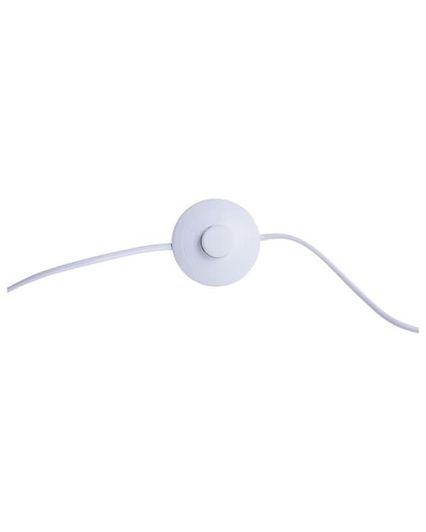 Golvlampa Vit Metall 188 cm Marmorbas Modern