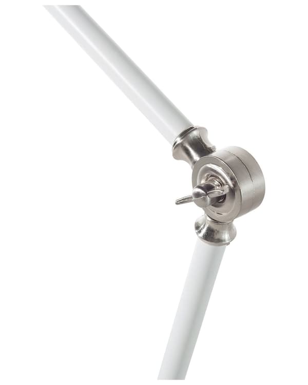Bordslampa Vit Metall Justerbar Modern Lampskärm