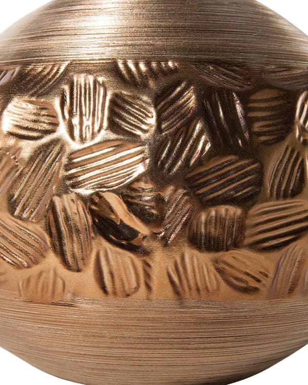 Bordslampa Koppar 43 cm Dekorativ Porslin Glamourbas