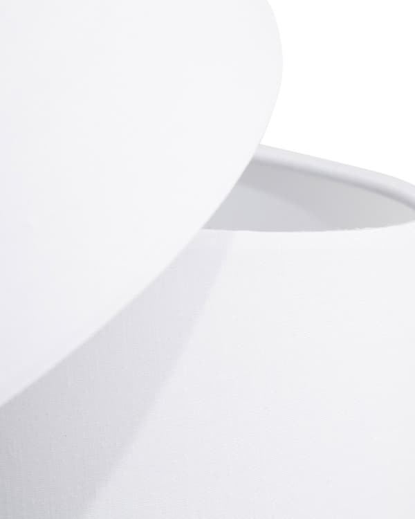 Golvlampa Vitt Metall 164 cm Tre Moderna Lampskärmar