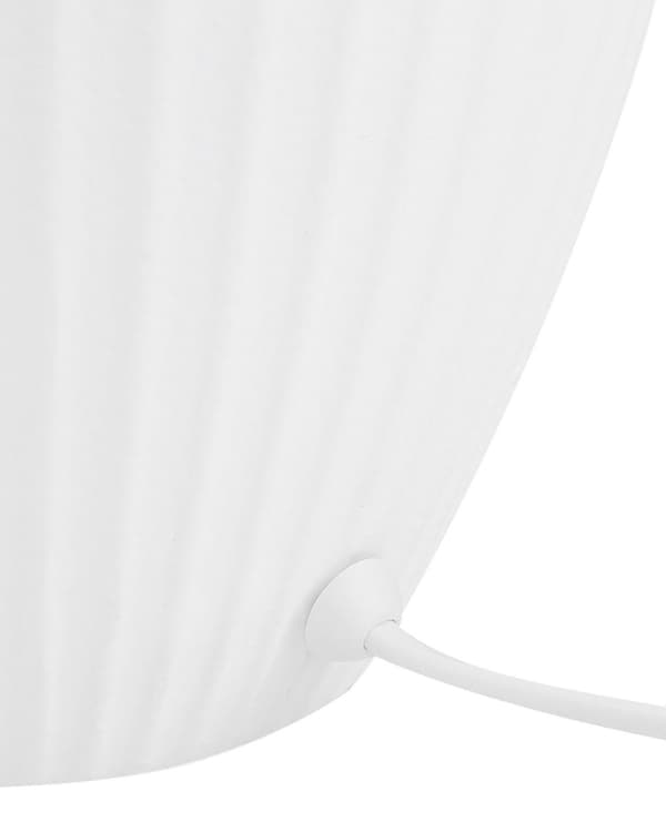 Bordslampa Vit Keramik 52 cm Matt Ribbad Retro