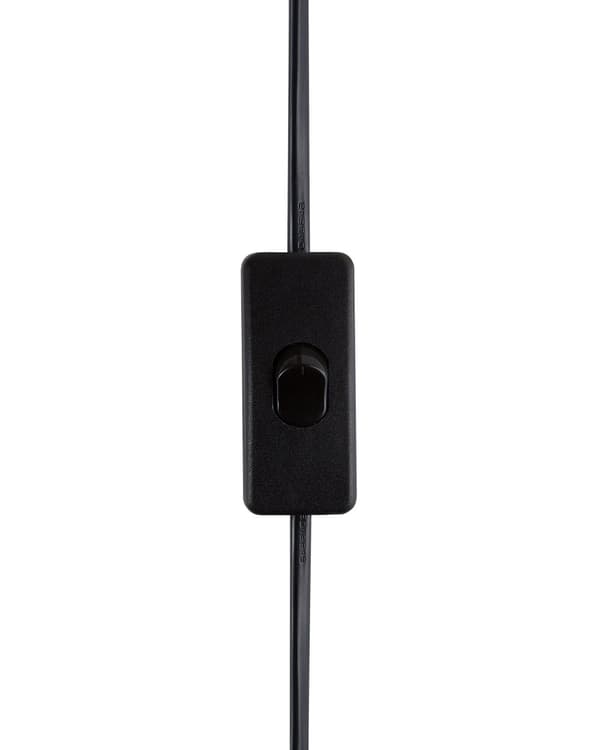 Bordslampa Grå Keramik 52 cm Matt Ribbad Retro