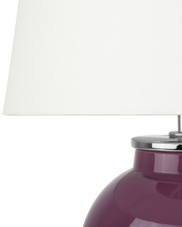 Bordslampa Lila Vit Keramik 45 cm Högglans Retrostil