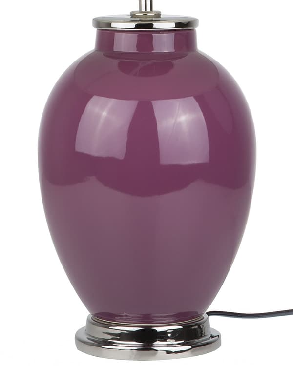 Bordslampa Lila Vit Keramik 45 cm Högglans Retrostil