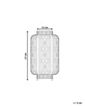 Miniatyrbild 3 av 10: Bordslampa Metall Vit 27 cm Marockansk Filigran Oriental