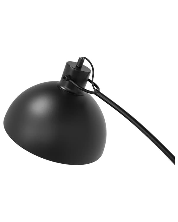 Golvlampa Svart Metall 155 cm Justerbar Lampskärm Industriell