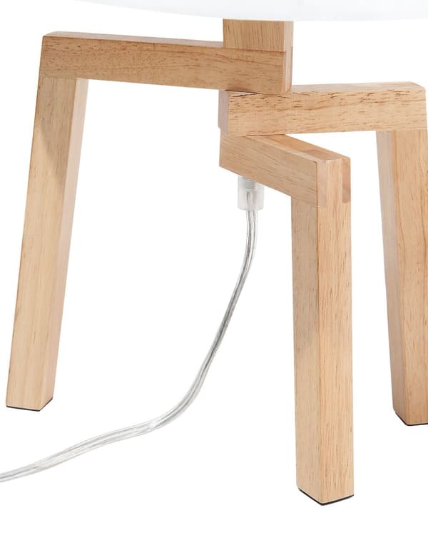 Bordslampa i Vitt Modern Skandinavisk Stil Tre Asymmetriska Ben