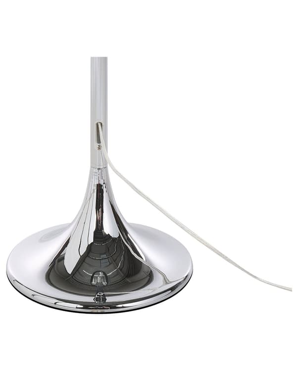 Golvlampa Svart Metall Runda Kristaller Klassisk Lampskärm