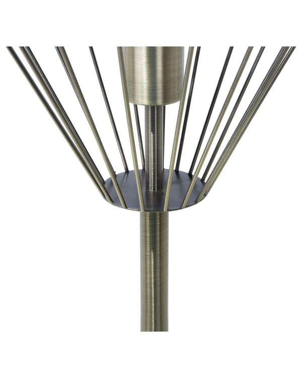 Modern Golvlampa av Metall med en Lampskärm av Mässing