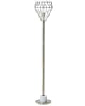 Miniatyrbild 1 av 11: Modern Golvlampa av Metall med en Lampskärm av Mässing
