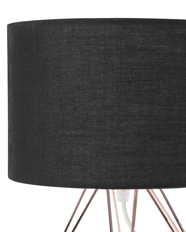 Bordslampa i Svart/Koppar Färg Modern Unik Lampfot