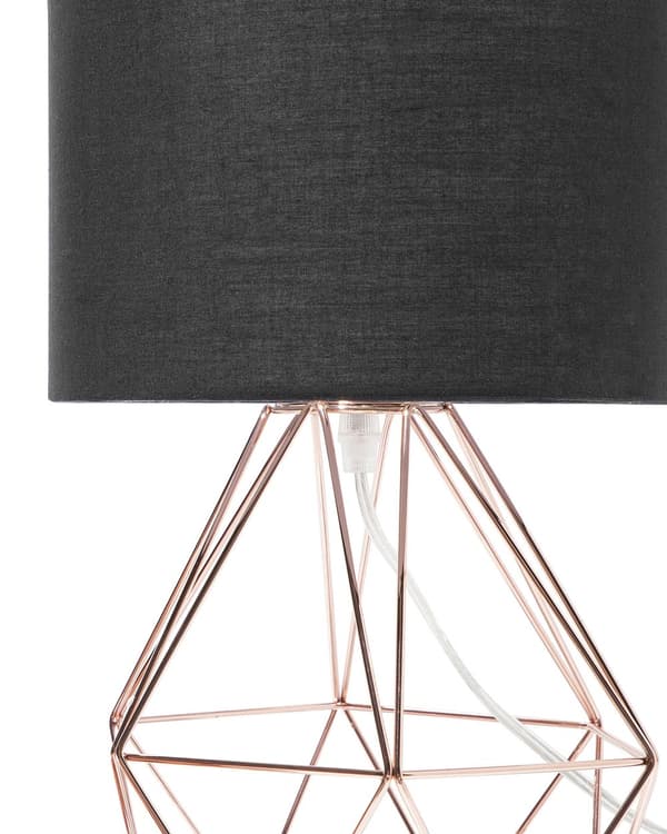 Bordslampa i Svart/Koppar Färg Modern Unik Lampfot