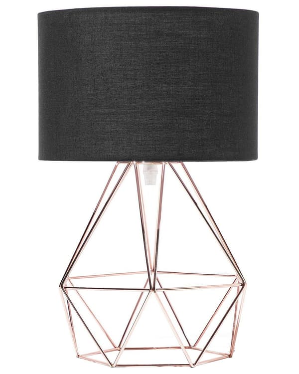 Bordslampa i Svart/Koppar Färg Modern Unik Lampfot
