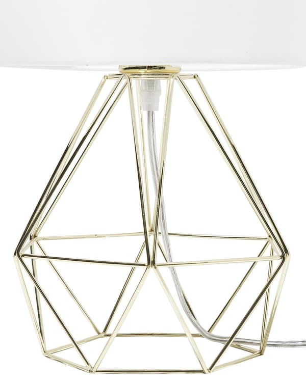 Bordslampa i Vitt/Svart Modern Unik Lampfot