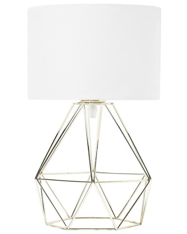 Bordslampa i Vitt/Svart Modern Unik Lampfot