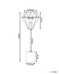 Miniatyrbild 3 av 9: Bordslampa i Mässing Färg Elegant Unik Metall Lampfot