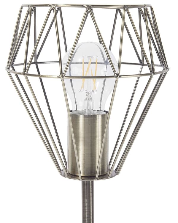 Bordslampa i Mässing Färg Elegant Unik Metall Lampfot