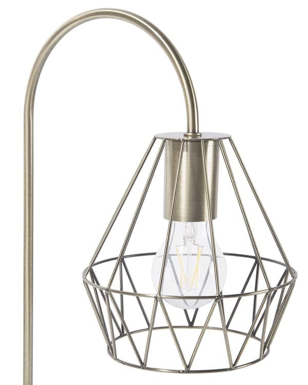 Bordslampa i Mässing Färg Elegant Unik Metall Lampfot