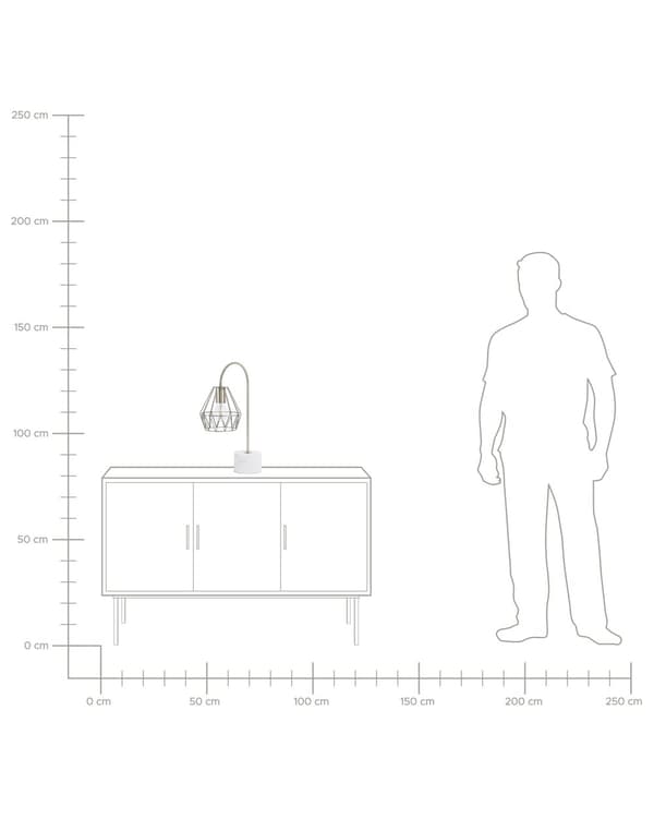 Bordslampa i Mässing Färg Elegant Unik Metall Lampfot
