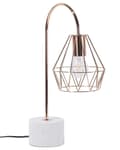 Miniatyrbild 5 av 9: Bordslampa i Koppar Färg Elegant Unik Metall Lampfot