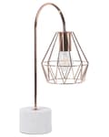 Miniatyrbild 1 av 9: Bordslampa i Koppar Färg Elegant Unik Metall Lampfot
