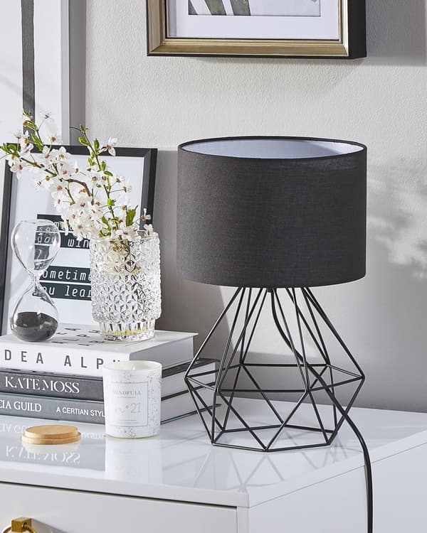 Bordslampa i Svart Modern Unik Lampfot