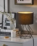 Miniatyrbild 2 av 10: Bordslampa i Svart Modern Unik Lampfot