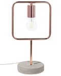 Miniatyrbild 4 av 9: Bordslampa i Koppar Mässing Modern Design Betong Lampfot