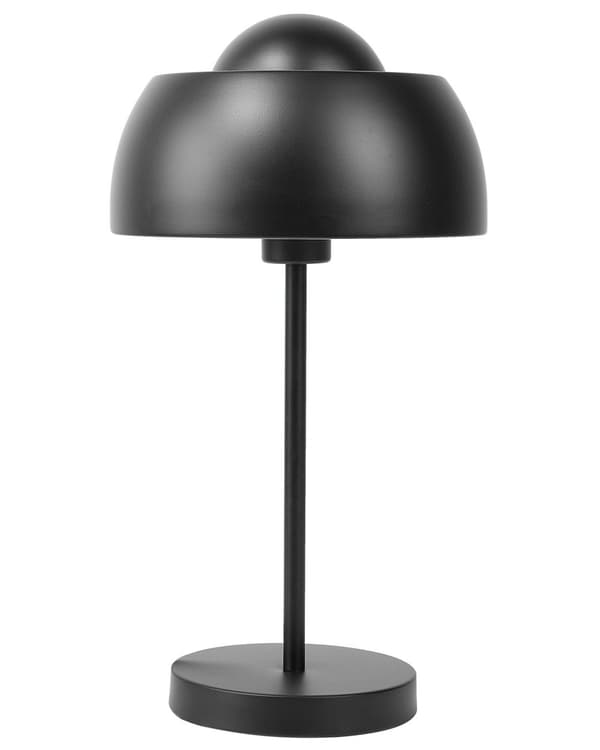 Bordslampa i Svart Glans Rund Bas