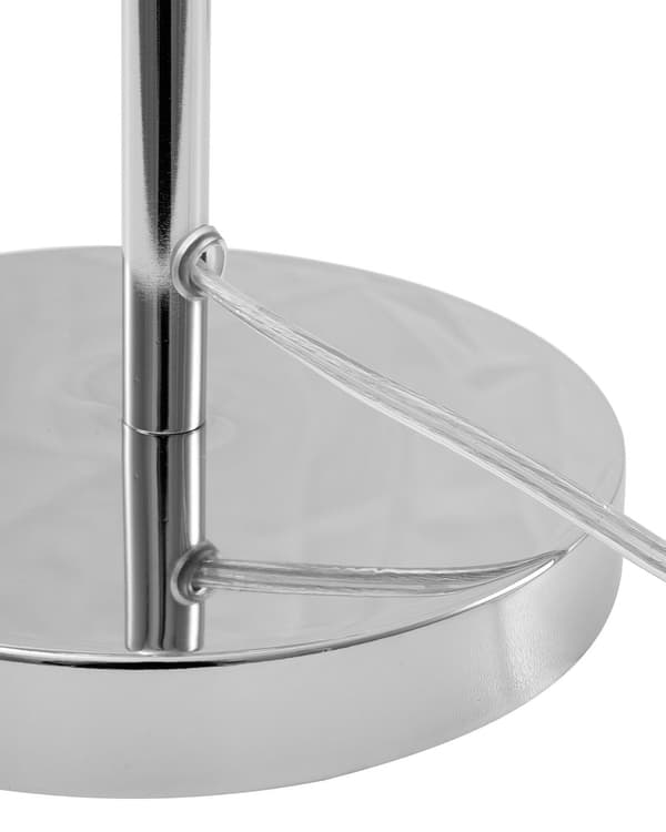 Bordslampa i Silver Glans Rund Bas