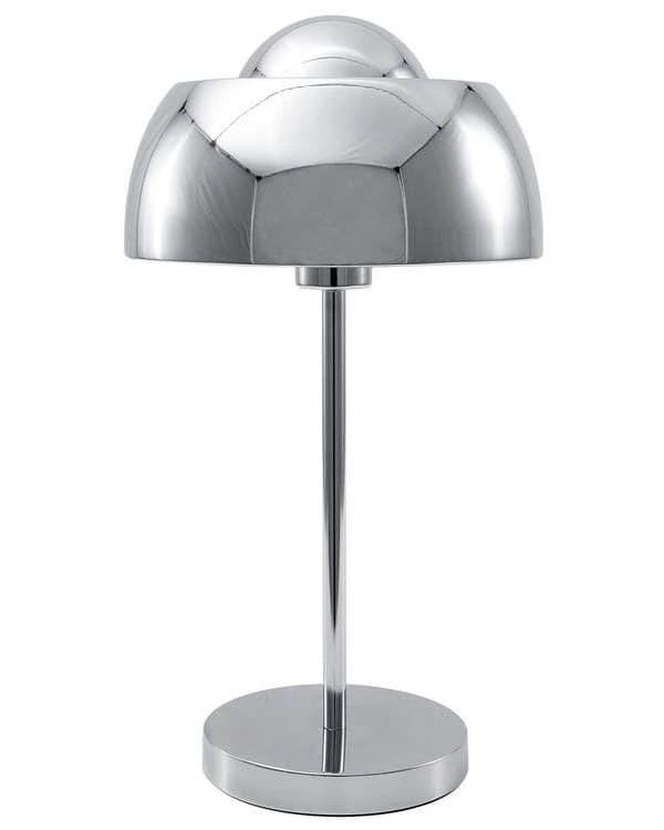 Bordslampa i Silver Glans Rund Bas