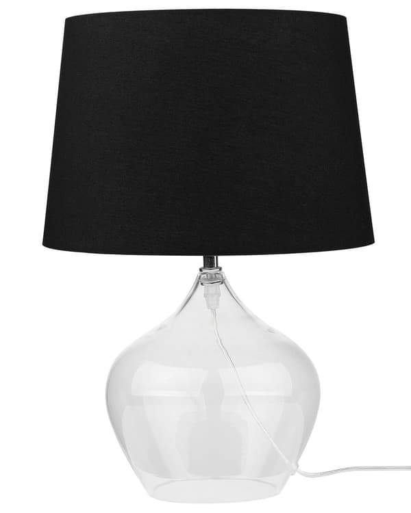 Bordslampa i Svart Elegant Glasbas