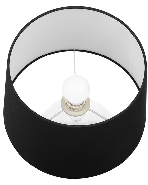 Bordslampa i Svart Elegant Glasbas