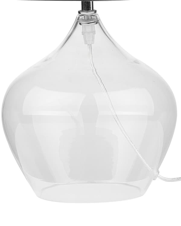 Bordslampa i Svart Elegant Glasbas