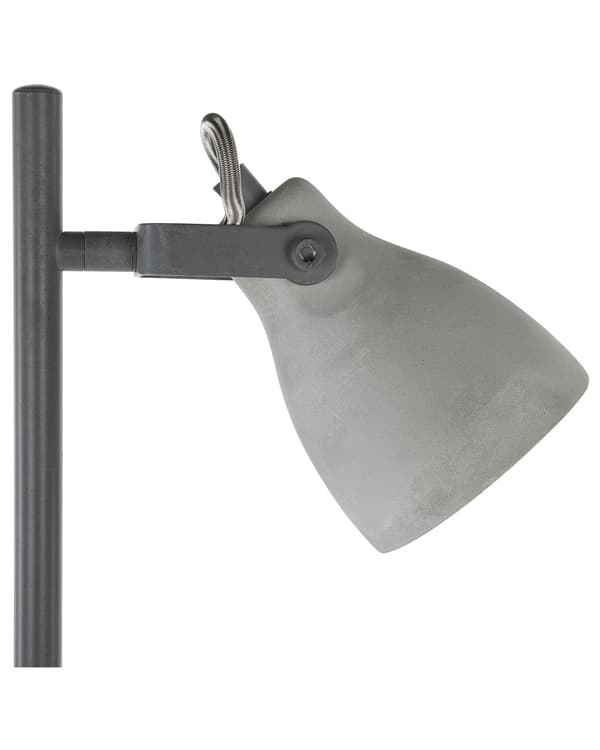 Golvlampa Ljusgrå Betong 163 cm 3 Justerbara Industriella Lampskärmar Mistago