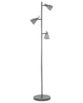 Miniatyrbild 1 av 11: Golvlampa Ljusgrå Betong 163 cm 3 Justerbara Industriella Lampskärmar Mistago