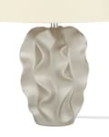 Miniatyrbild 7 av 10: Bordlampa Guld/Beige med Dekorativ Fot
