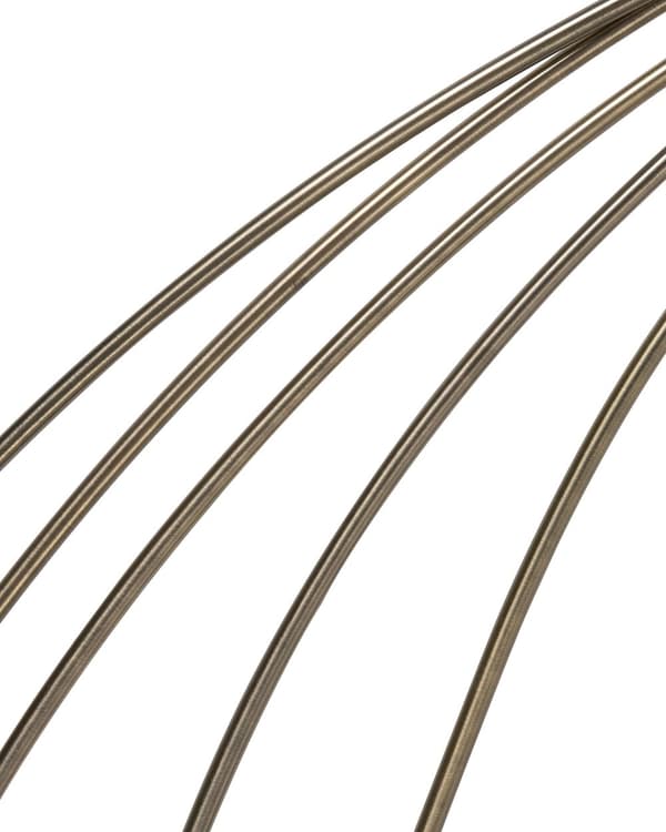 Golvlampa Guld Färg Kromad Metall 210 cm Justerbar 5 Ljus