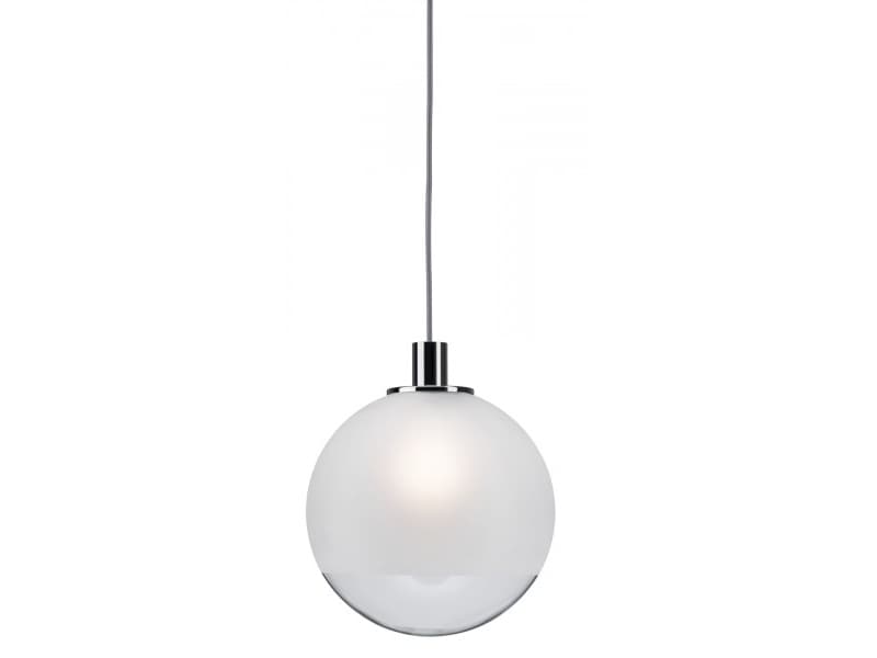 Paulmann 954.45, inomhus, Satinstål, Glas, Rund, Monokromatiskt, Taklampa