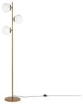 Miniatyrbild 6 av 11: Golvlampa i Guld med 3 Glasskärmar